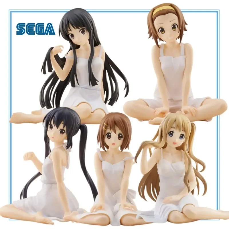 In Stock Original SEGA K-ON K-ON Hirasawa Yui Akiyama Mio Tainaka Ritsu Nakano Azusa  PVC Anime Character Models Toys Gifts
