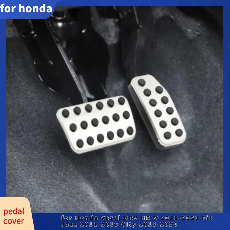 Car Pedals Gas Accelerator Brake Pedal Cover for Honda Vezel HRV HR-V 2015-2023 Fit Jazz 2011-2019 City 2013-2020 Accessories