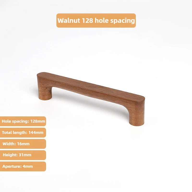 Nordic Houten Massieve Hardware Pull Meubelgrepen Beukenhout Keukenkast Handgrepen Garderobe Kast Ladeknoppen