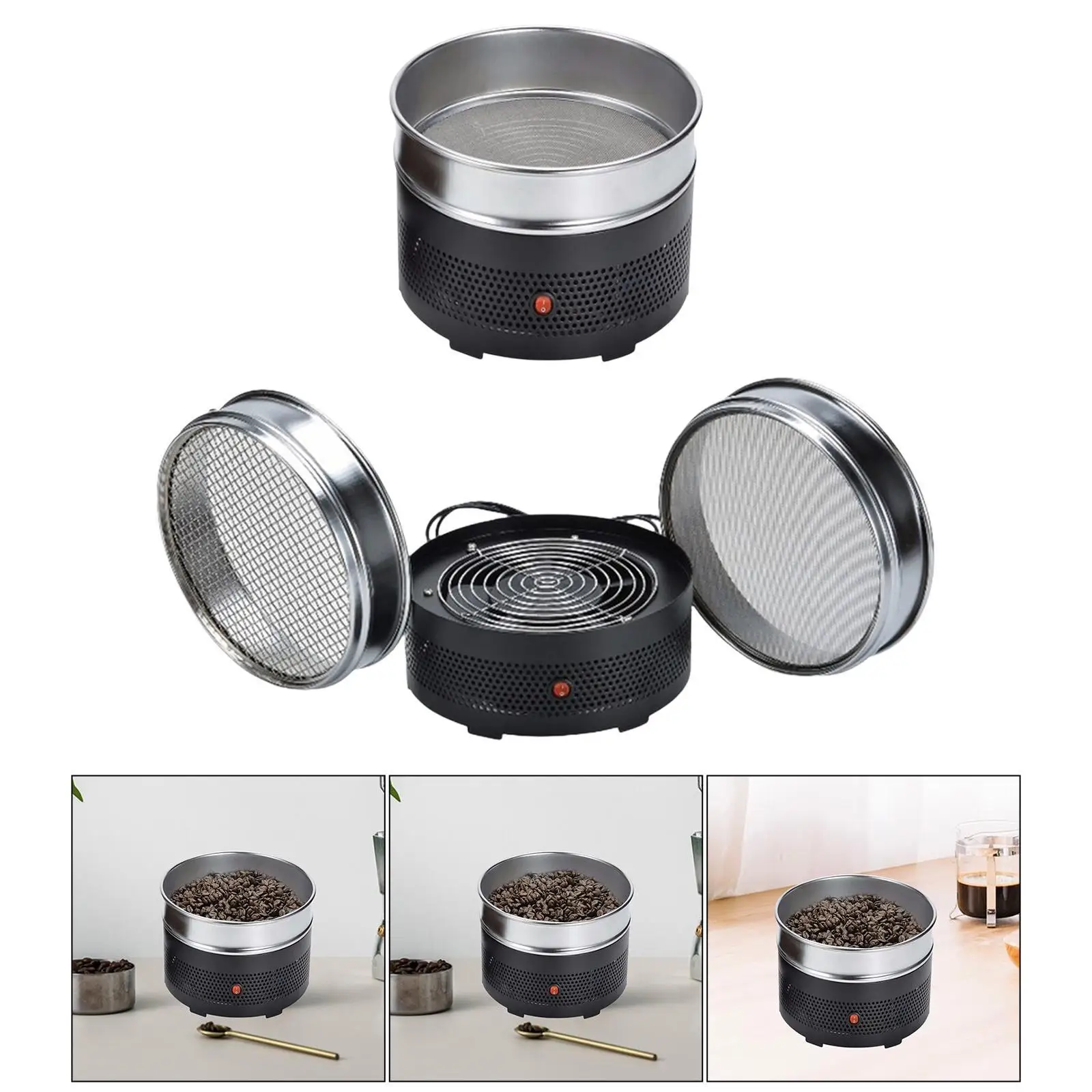 

Electric Coffee Bean Roaster 110V Household Roasting Cooling Machine Multifunction Coffee Cooling Machine for Home Chestnuts Nut
