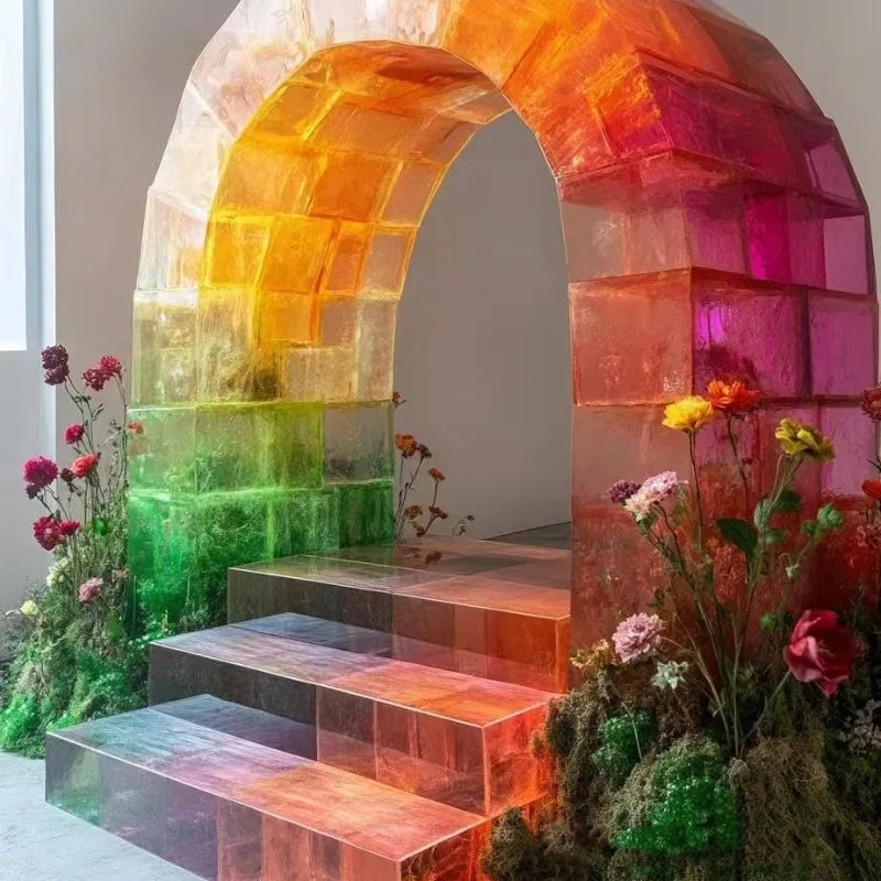 Acrylic Dream Decorative Art Window Installation Stairs Flower Road Stage Activities Creative Business Activities Mei Chen
