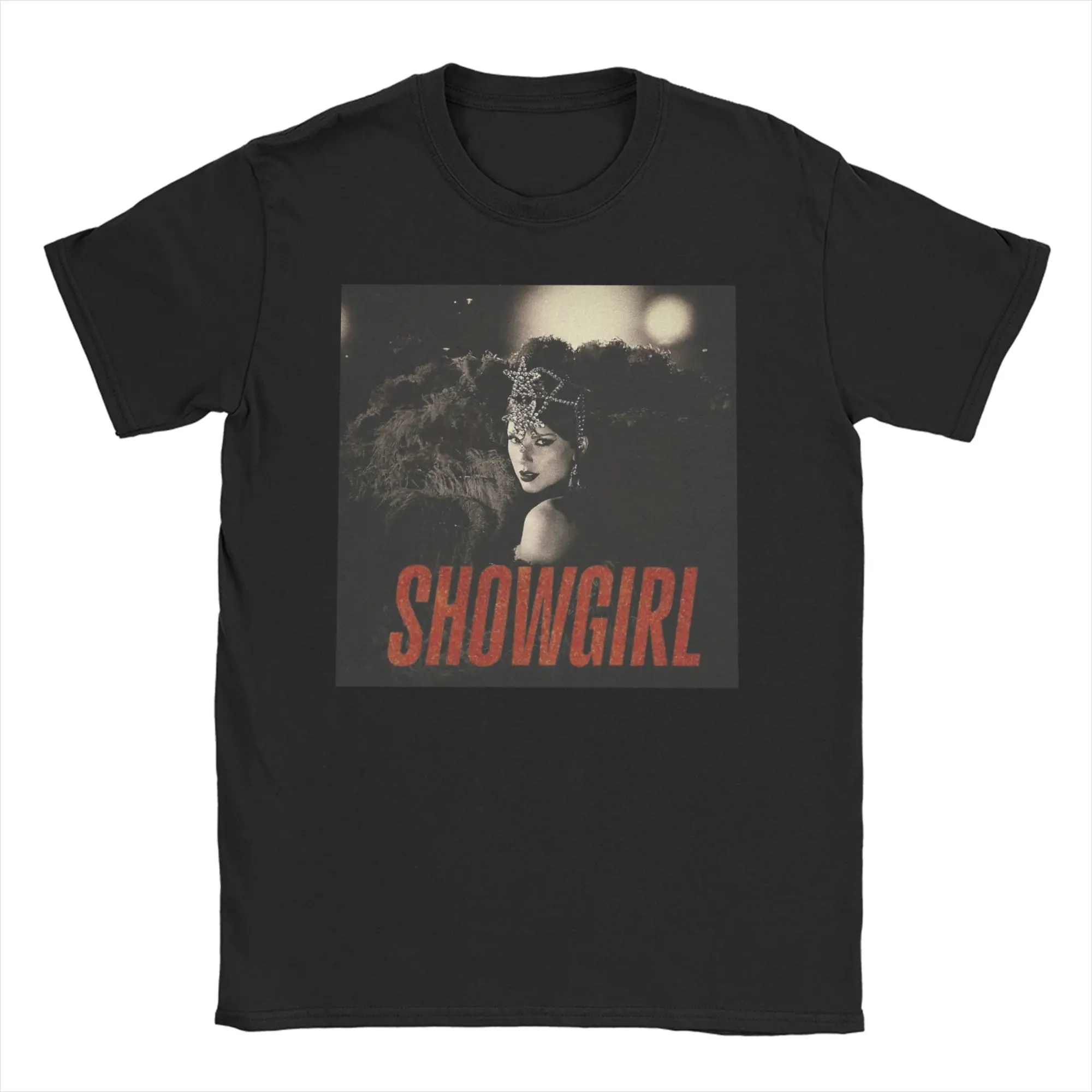 

Showgirl Album T Shirt Men Cotton Vintage T-Shirt Round Neck Tee Shirt Short Sleeve Clothing Printed