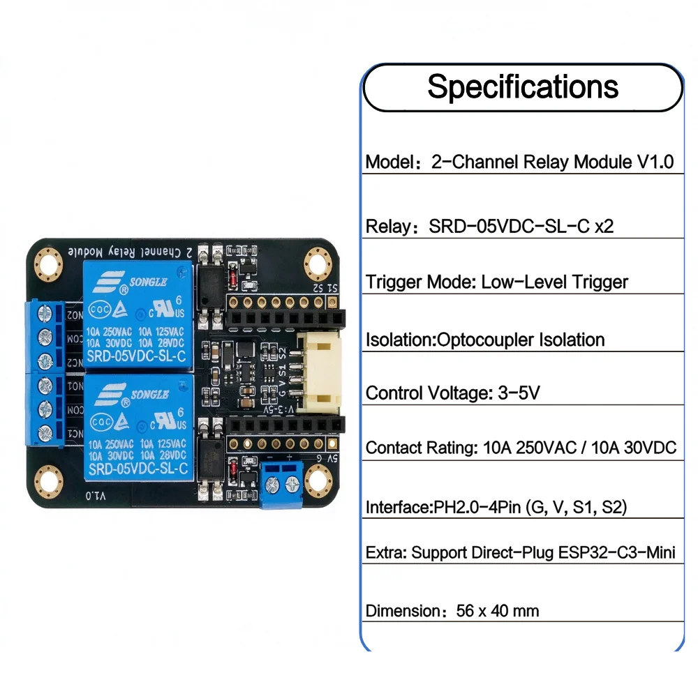 Soil Moisture Sensor Module Analog Soil Humidity Detection Probe 3.3‑5V PH2.0‑3Pin For Arduino ESP32 micro:Bit Auto Watering Gar