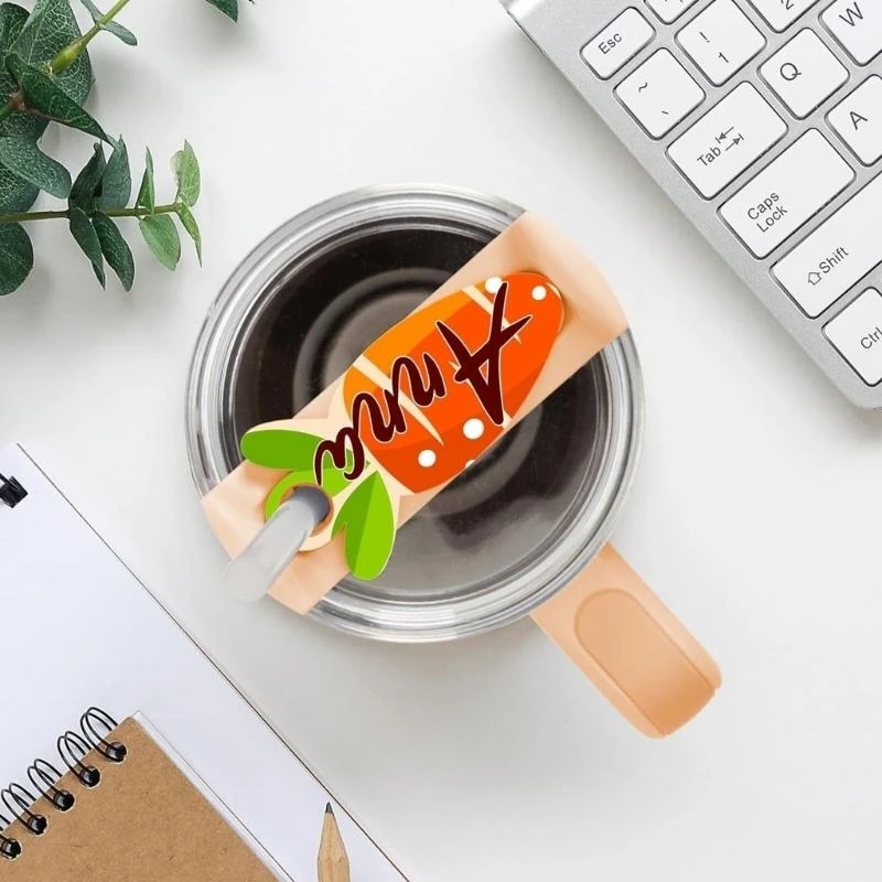 30pcs Heat Transfer MDF Nameplate Sublimation Name Plate Blank Name Tags Stanleys Tumbler Name Plates