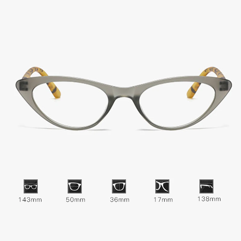 Cat Eye Presbyopia Glasses for Women Men Luxury Brand Anti Blue Light Far Sight Eyeglasses Optical Prescription Reading Eyewear