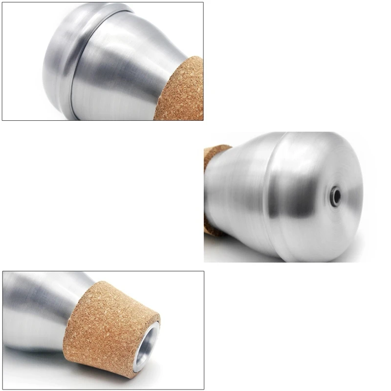 Lightweight Aluminum Practice Trumpet Mute Silencers Fit for Trumpet Replacement Musical Instruments Durable Accessories