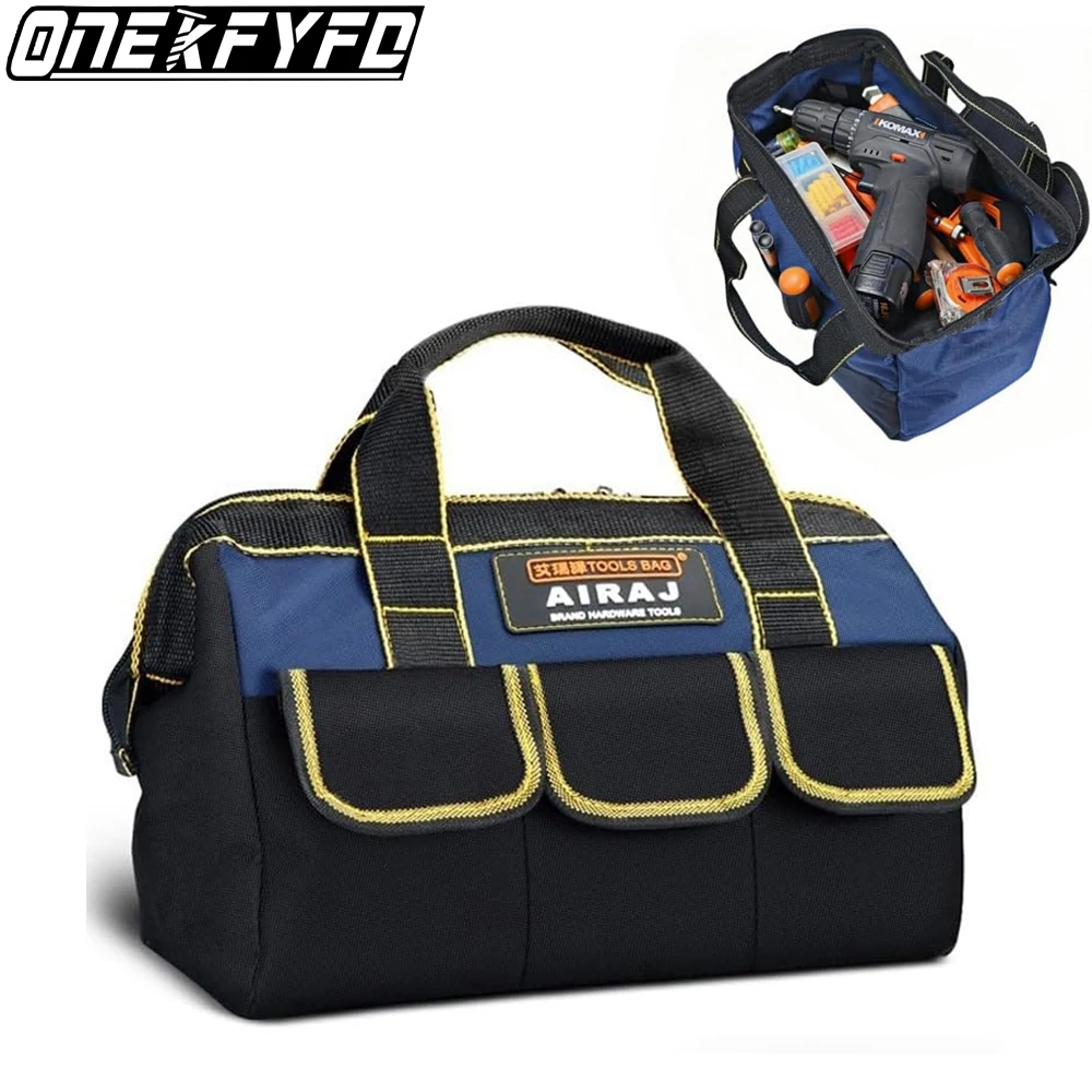 Tool Bag Multifunctional Waterproof Storage Tool Bag Suitable for Electricians,Plumber Oxford Cloth Electrician Bag