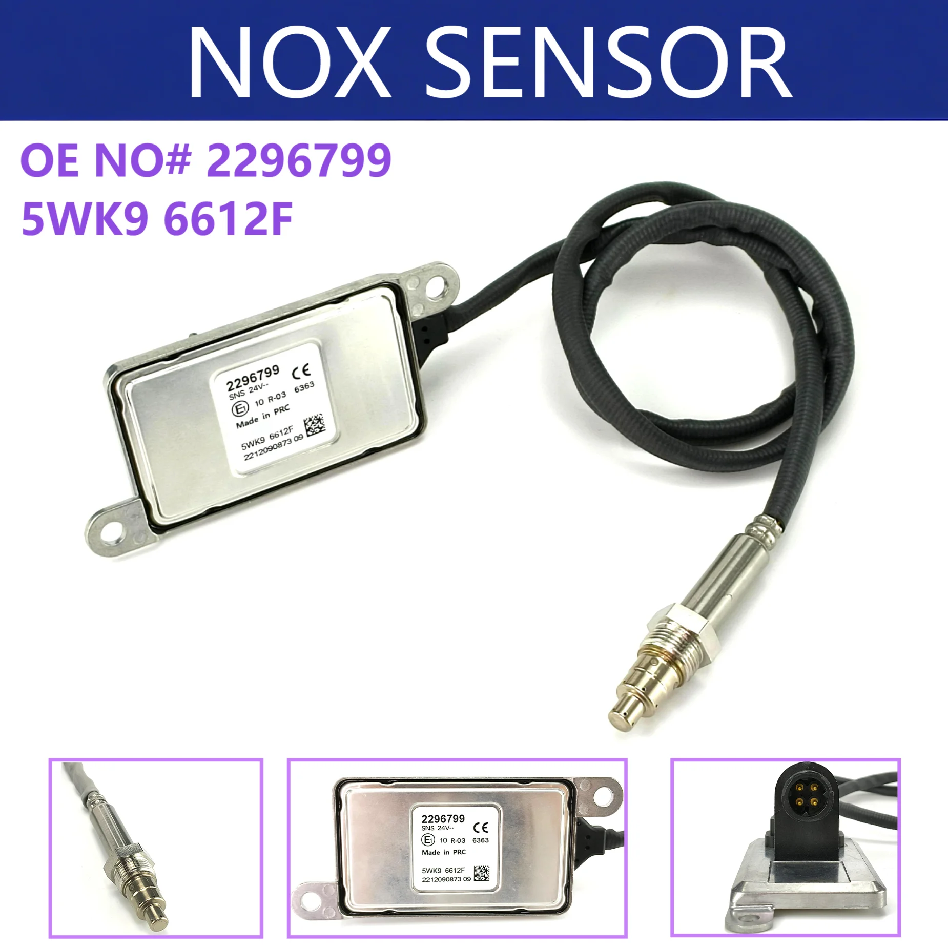 

High Quality Chips for NGK Probe 2296799 5WK96612F 5WK96612D Oxygen Sensor NOX Sensor For Scania Truck 2020691 1872080 2247379