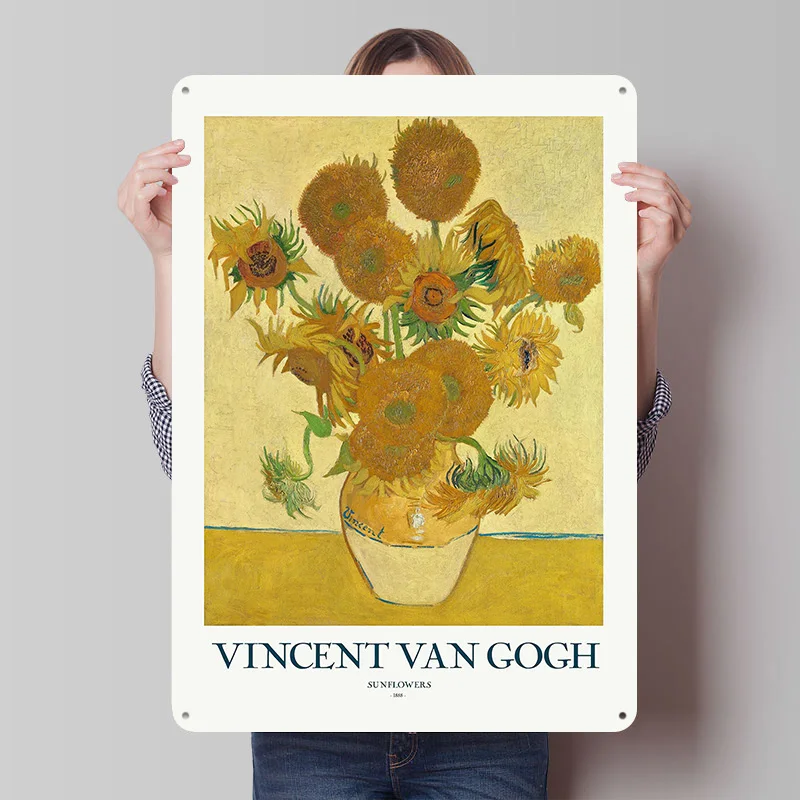 Sonnenblumen-Poster, individuell gestaltete Vintage-Metallschilder, Wandkunst, Retro-Blechschild zur Dekoration, Heimschild, Raumdekoration, Inneneinrichtung
