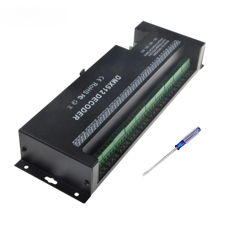 high power dimmer driver 12V 24V controller 30 channel DMX rgb LED strip controller dmx 512 decoder