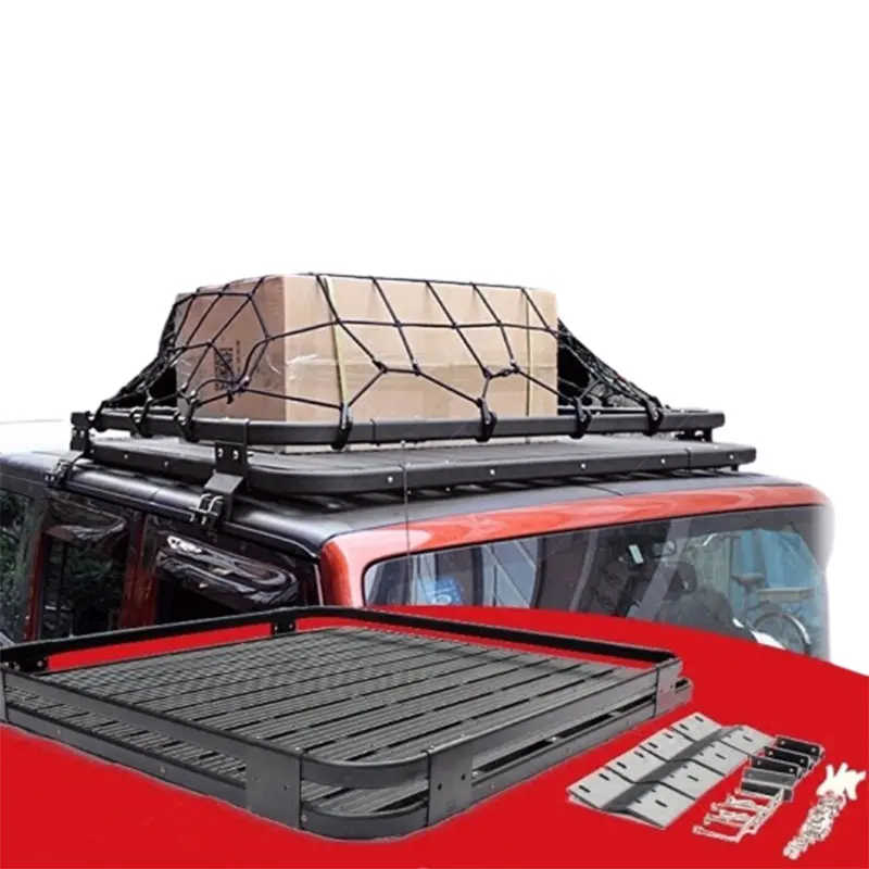 

Universal Roof Rack4x4 SUV Universal Steel Black Cargo Carrier Bracket Roof Rack Roof RackAluminum Alloy / Steel, Removabl