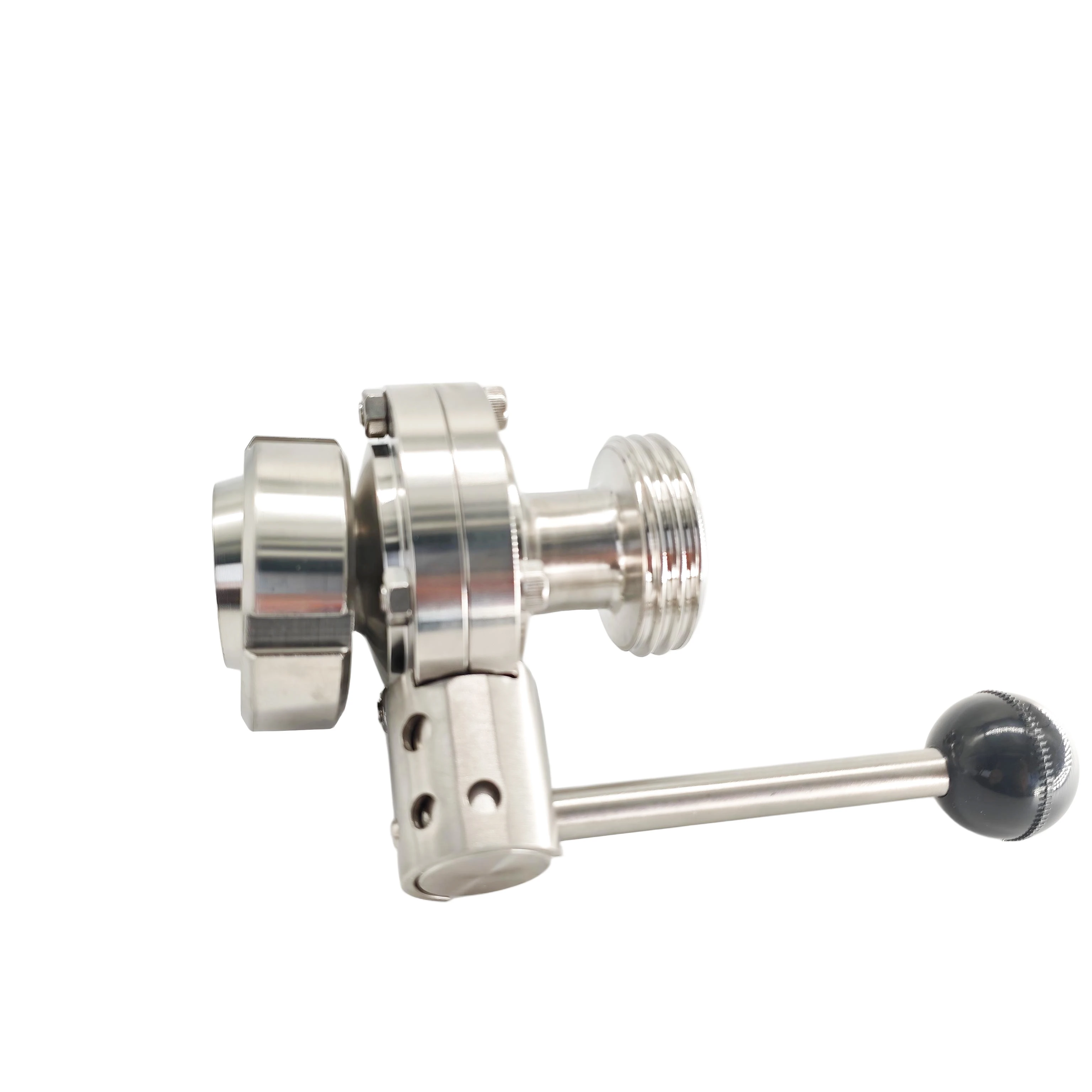 DIN11851 German Standard Butterfly Valve DN15/DN20/DN25/DN32/DN40/DN50 Flat Joint Nut Stainless Steel