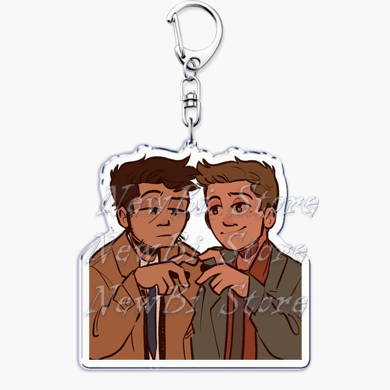 Popular Supernatural Keychains Dean Sam Winchester Keyring for Accessories Bag Key Chain Ring Jewelry Birthday Fans Friend Gifts