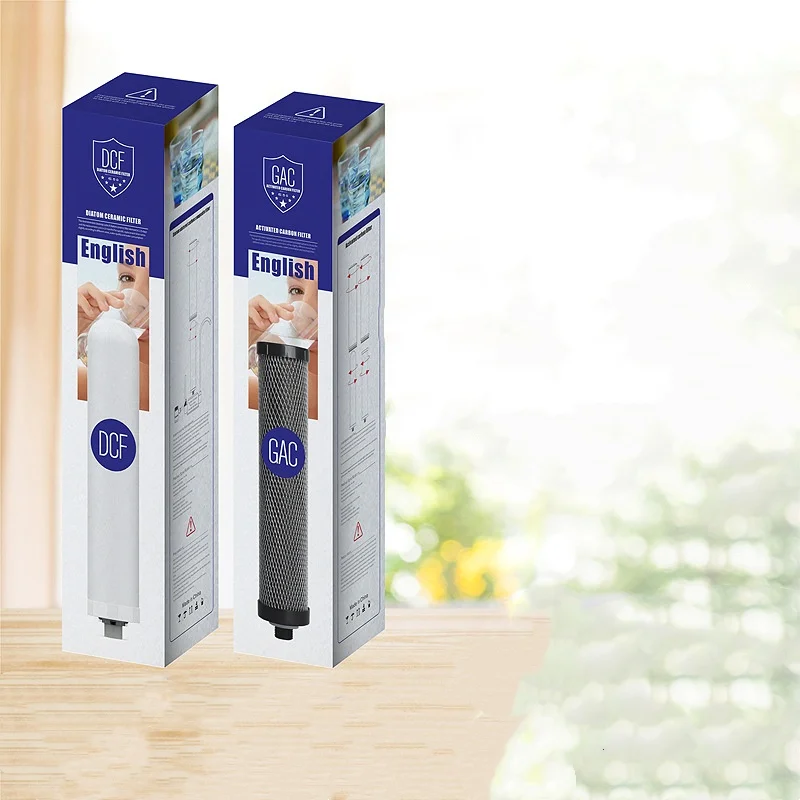 منقي مياه المطبخ المنزلي، فلتر سيراميك شفاف، أجهزة تنقية مياه الصنبور، نظام الترشيح