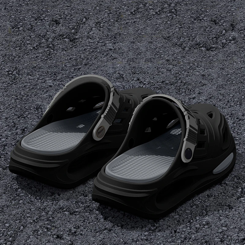 Smile Herren- und Damen-Höhlenschuhe, modische, atmungsaktive Sandalen mit herausnehmbaren Einlegesohlen, rutschfeste, gepolsterte, verdickte, weiche Hausschuhe – Detail 21