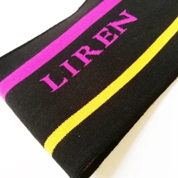 JIETAI-Stripe Letter Jacquard Sewing Rib Fabric, Knitted DIY Overcoat, Cloth Accessories, Collar Cuffs, Hem Bottom,Costura Telas