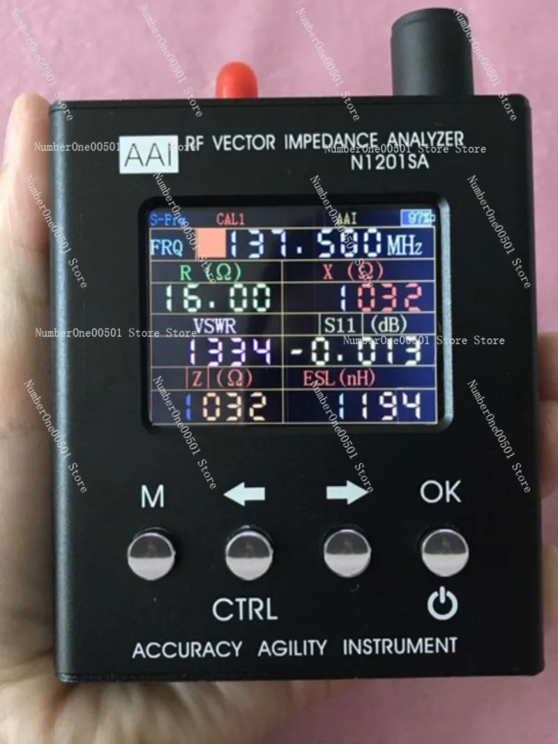 ORIGINAL English Verison N2061SA 1.1mhz To 1300MHz RFID 1.1MHz-1300MHz UV RF Vector Antenna Analyzer Meter Tester