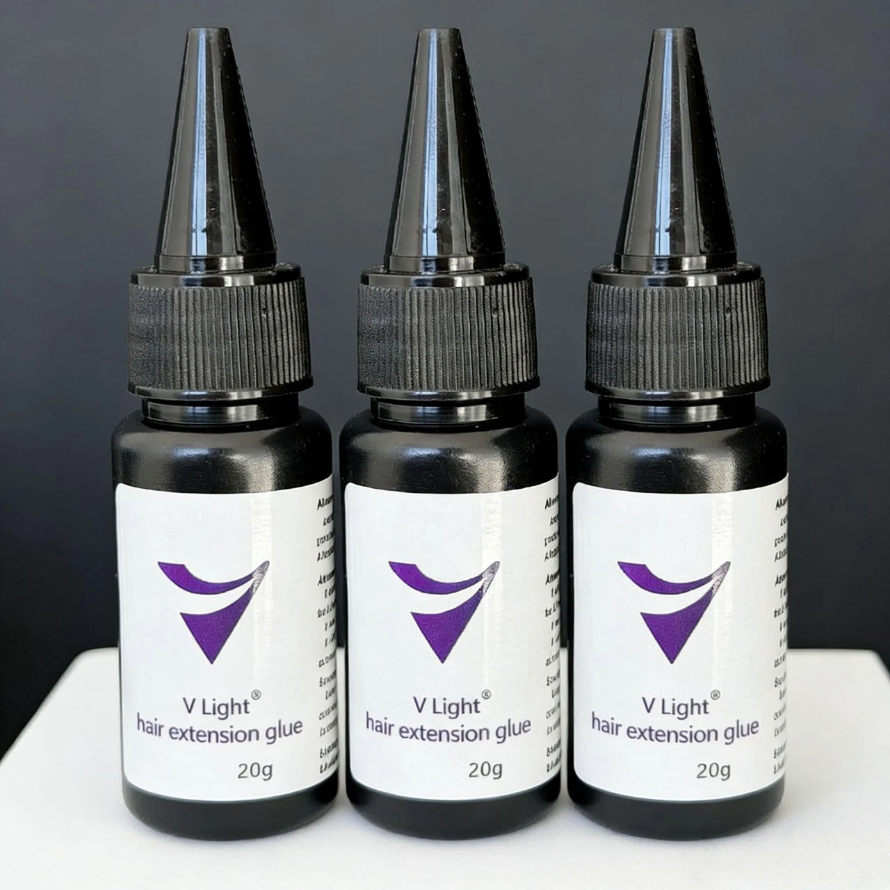 

20g V-Light Technology Hair Extension wig glue V-Light transmit Hair Extension glue Set Hair Piece Hair Fast hair extensions