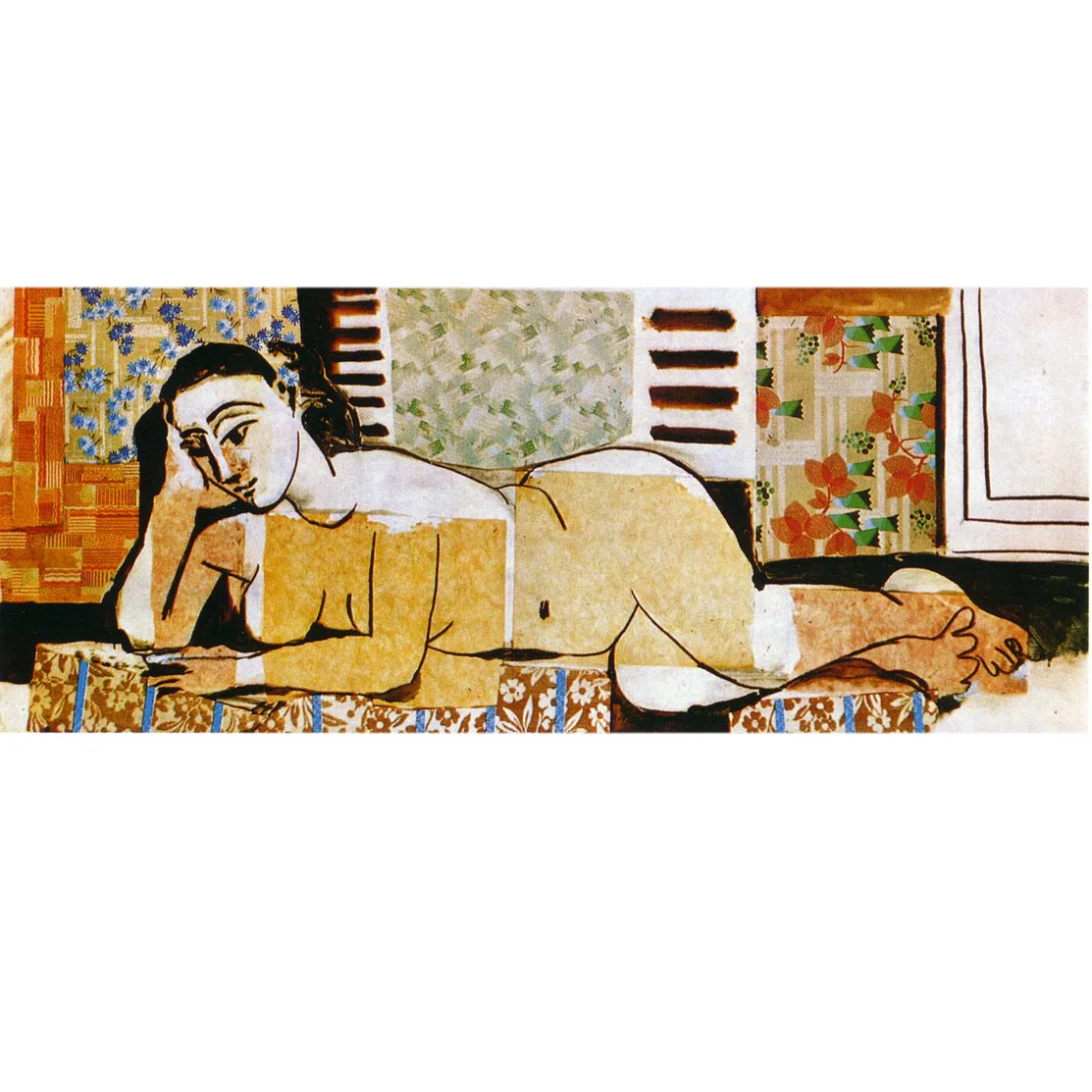 Mujer desnuda tumbada de Pablo Picasso, reproducción de pintura famosa hecha a mano pura, pintura al óleo desnuda sobre lienzo para decoración del hogar