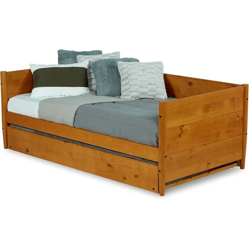 Mid-Century Daybed, Twin, Castanho