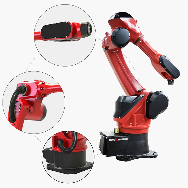 6 Axis Robot Arm 6 Axis Programmable Universal Robot for Laser Metal Welding Machine Screw Locking Assembly Gluing Spraying Rive