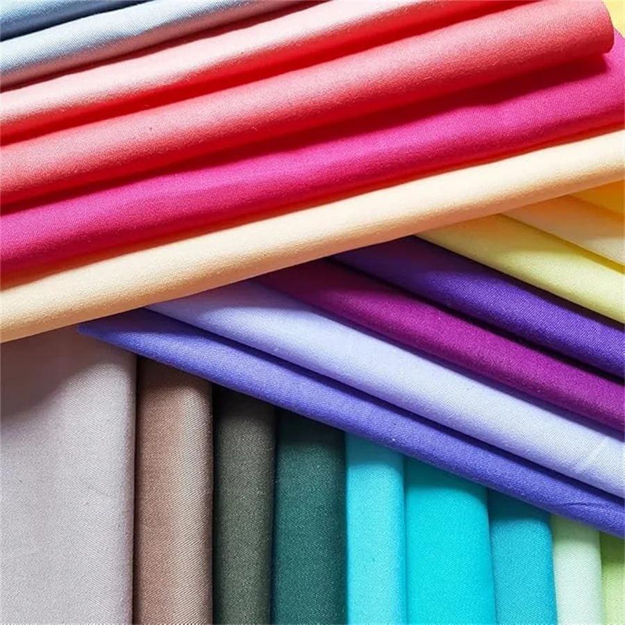 50 Piece Quilted Fabric Set (20cm X 20cm) Solid Color Pure Cotton, Pre Cut Square Sewn Quilted Patchwork, Suitable for DIY Handm view 4