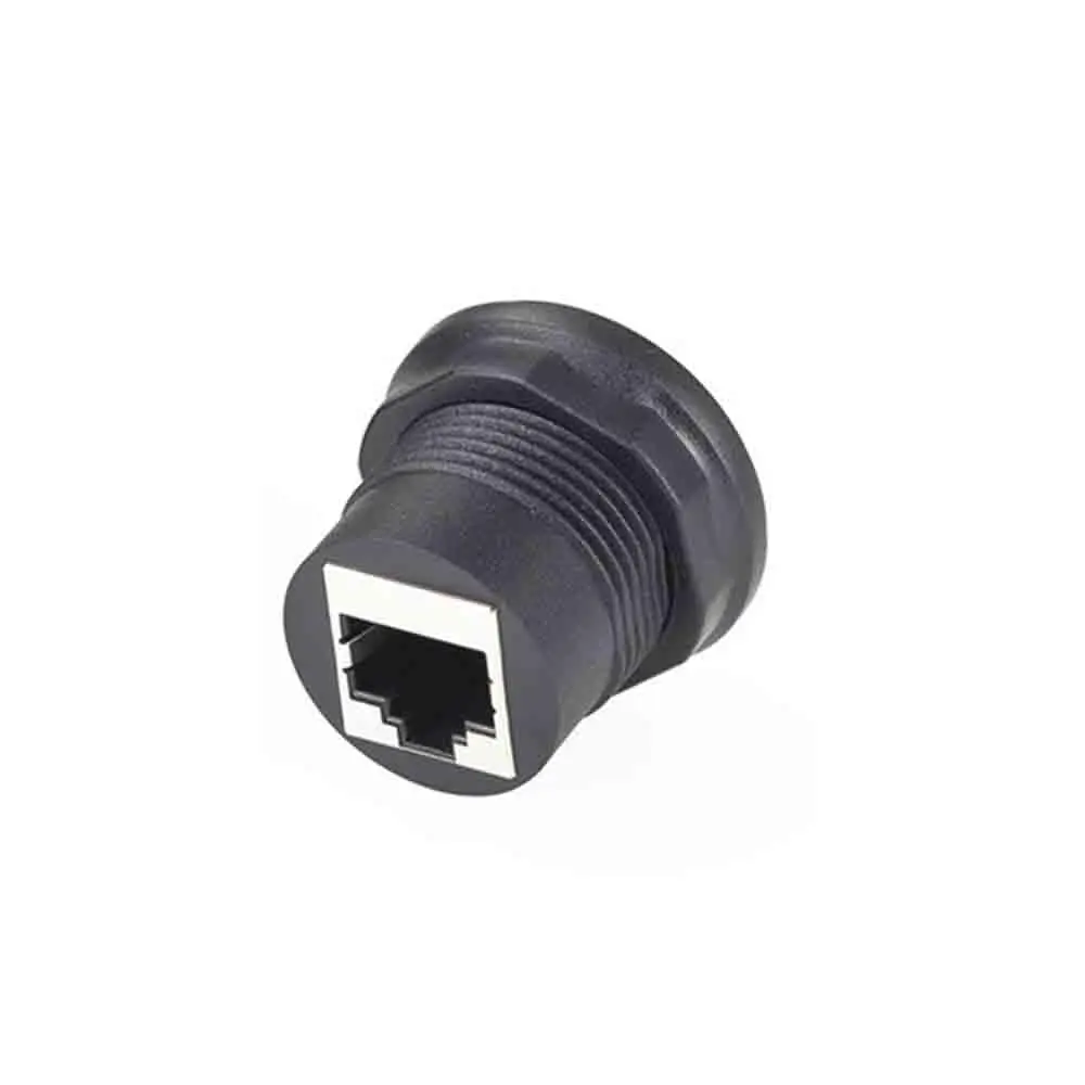 RJ45 Jack Round Straight 180 Degrees Connector