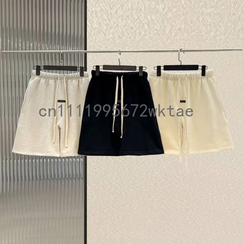 

Мужские шорты Classic Brand, коллекция 8-й серии, люксовый дизайн, основная линия, черные, с резиновым логотипом, в стиле High Street, парные, плюшевые, свободного кроя