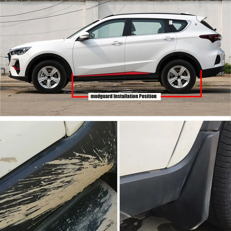 TONLINKER Car Mudguard For  Jetour X70 Restyling SUV 2023-Present Mudguards Splash Guards Fender Mudflaps Accessories