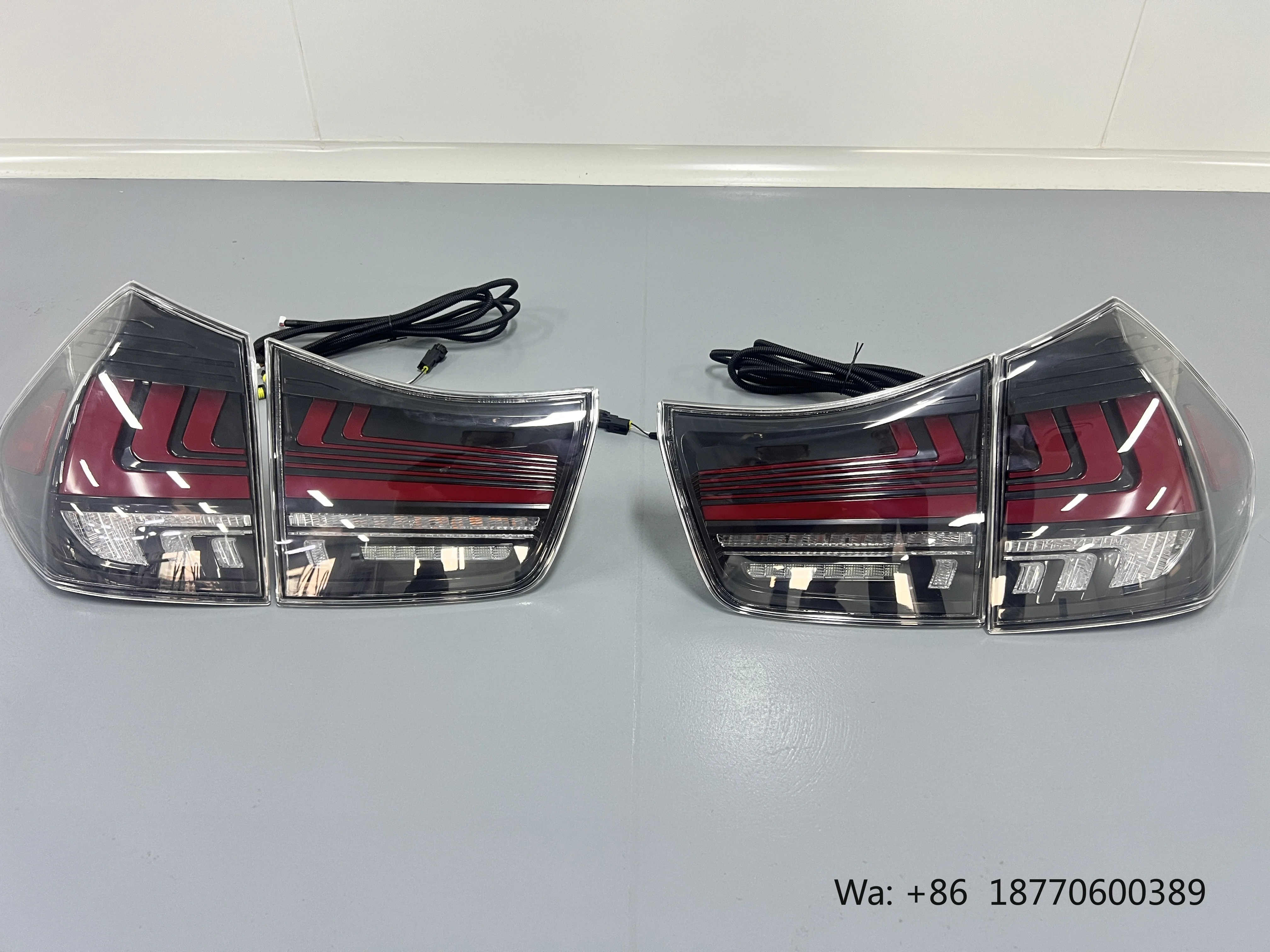 LED Tail Light for Toyota Harrier Lexus RX300 RX330 RX350 2003-2008 - Dynamic Turn Signal Clear Reverse Brake Lamps