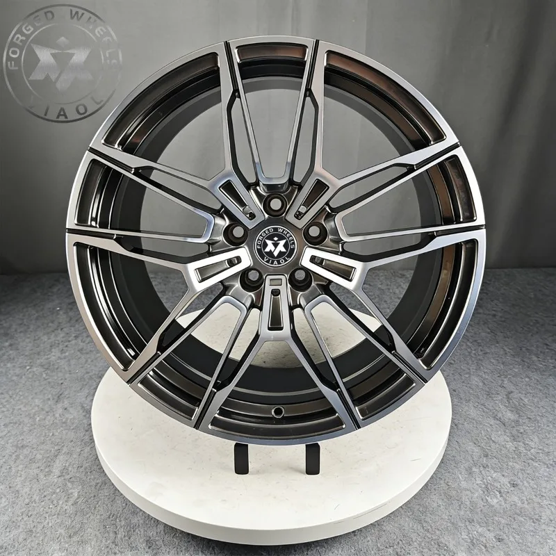 

VIAOL 18-22 Inch High-Strength 10-Spoke Forged Aluminium Alloy Wheels Gloss Black Machined Face New 40mm for