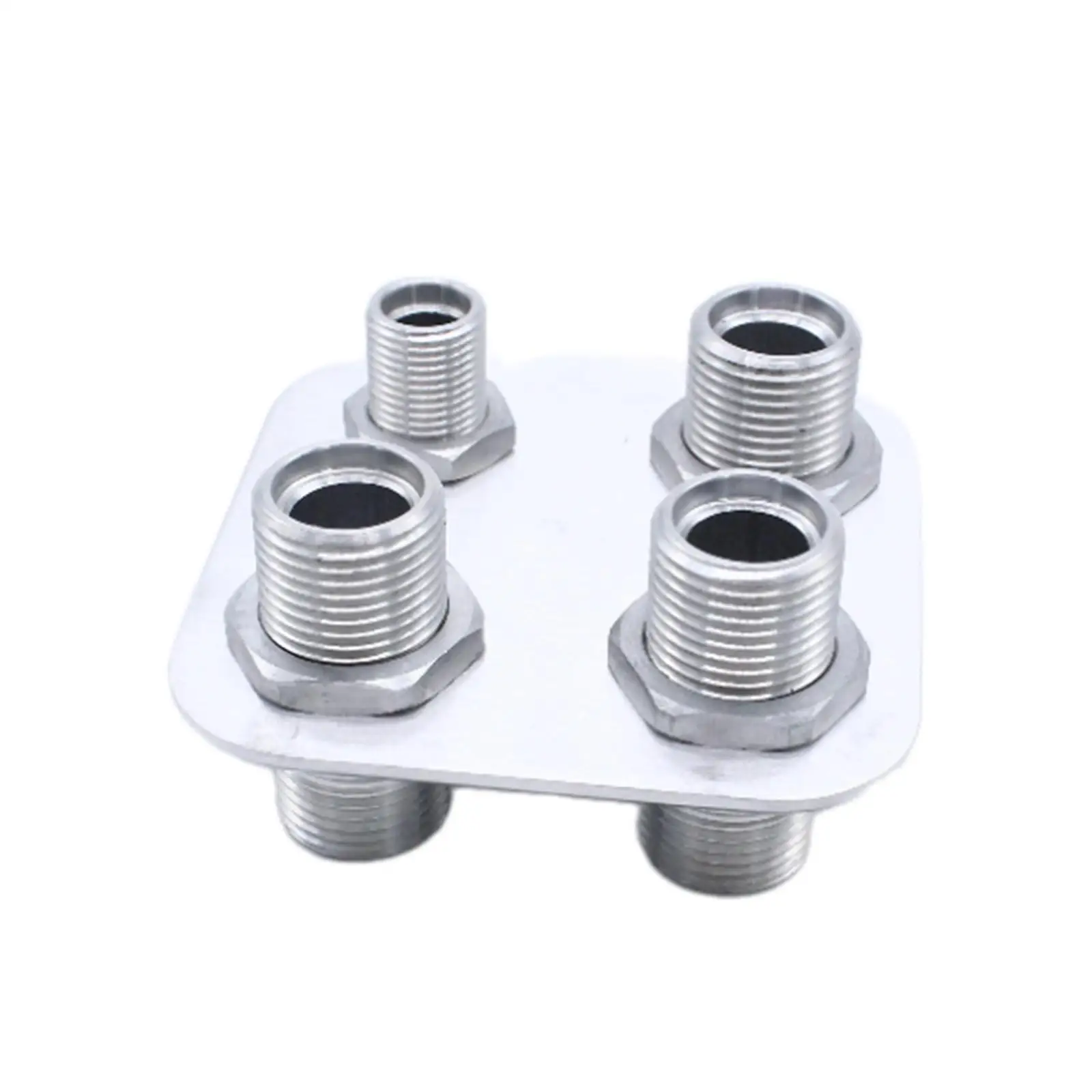 4 Bulkhead Connector Professional Compact Replace Parts Sturdy Firewall Bulkhead Billet Aluminum Inline Heater