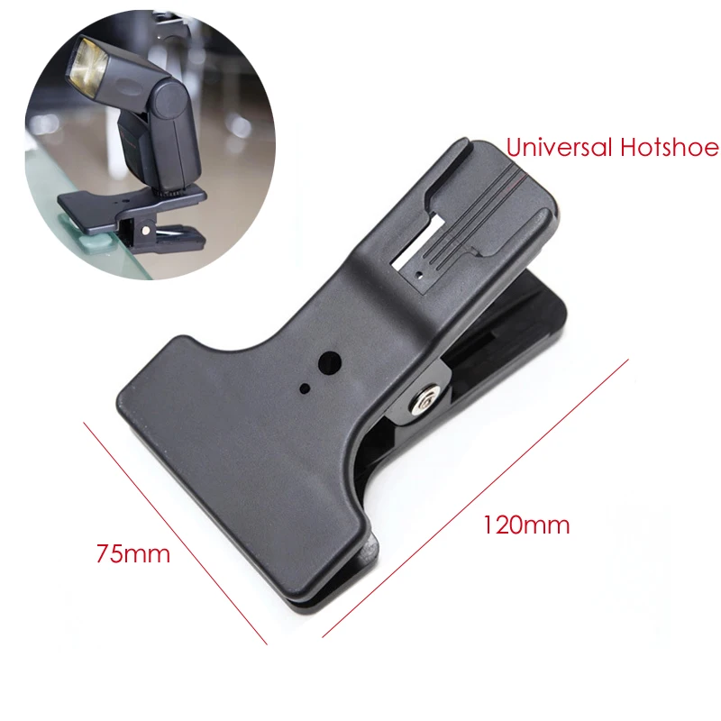 Durable Plastic Universal Flash Mount Hotshoe Coldshoe Clip Clamp Mount Holder for Canon Nikon Sony Speedlite YN560IV YN585EX