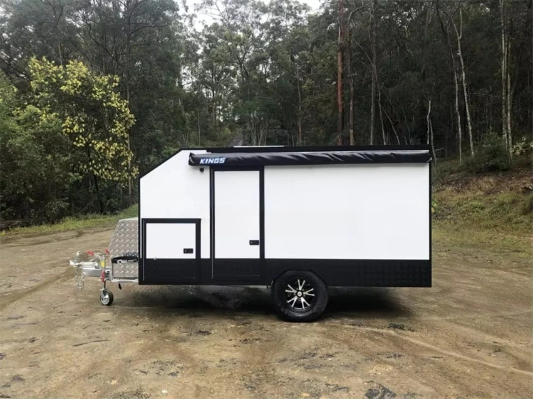 Custom Dual Function Glass Fiber Mobile Trailer for Dog Wash Salon and Food Truck with Removable Interior Layout Design