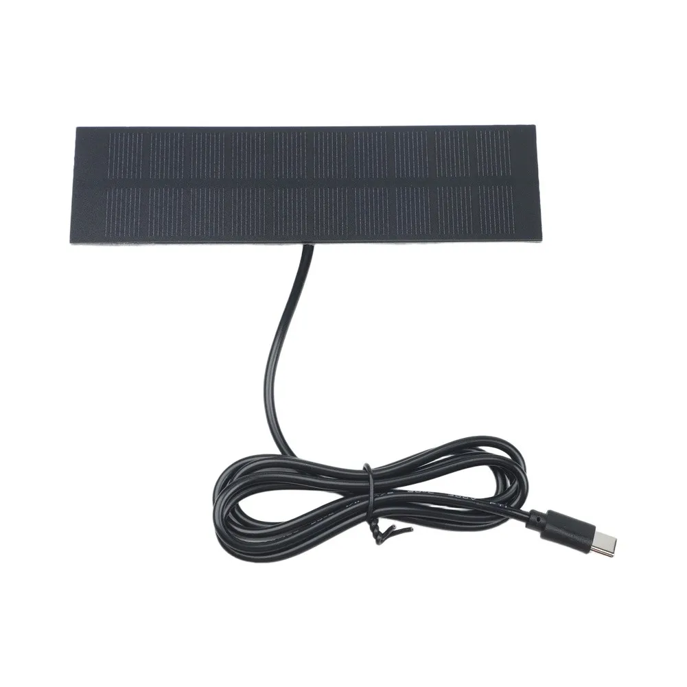 1W Portable Solar Panel with 5V USB-C Output for Powering For Mobile Phones and Supporting Small-Scale Solar Lighting Setups