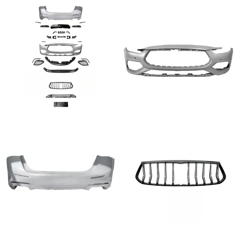 

Stlf For Maserati Ghibli Trofeo Bodykit 2014-2023 Front Bumper Rear Bumper Grille Modification Kit For Ghibli