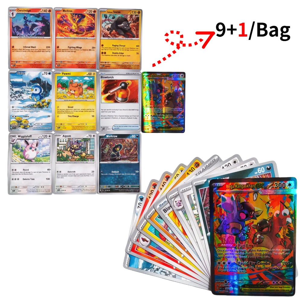 NEUE Pokémon TCG Booster Seltene Sammelkarten als Geschenk Mega Evolution Ascended Heroes Phantasmal Flames Sammelkarten – Detail 11