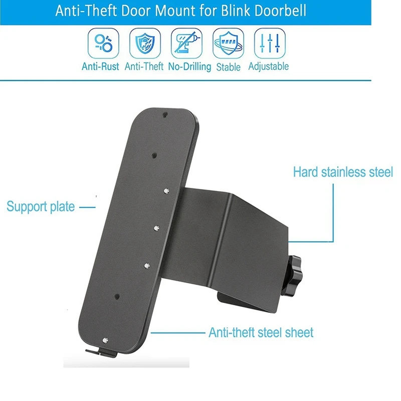 All-New Blink Doorbell Corner Mount, Adjustable Angle (15/30/45 Degrees) Mount Kit For Blink Video Doorbell