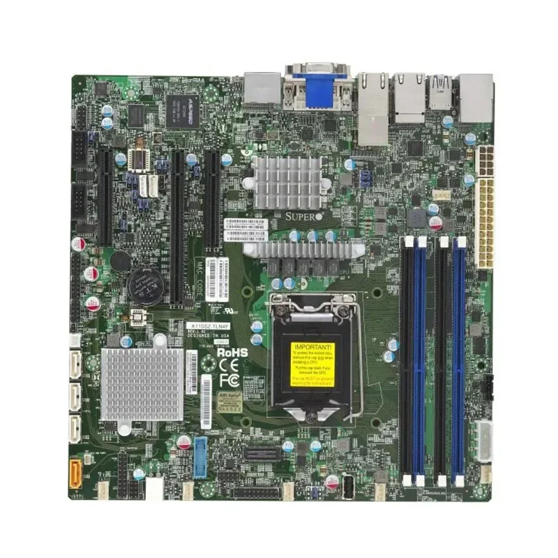 X11SSZ-TLN4F FOR Supermicro 7th generation C236 DDR4-2400MHZ i7/i5/i3 processor Tested Well bofore shipping