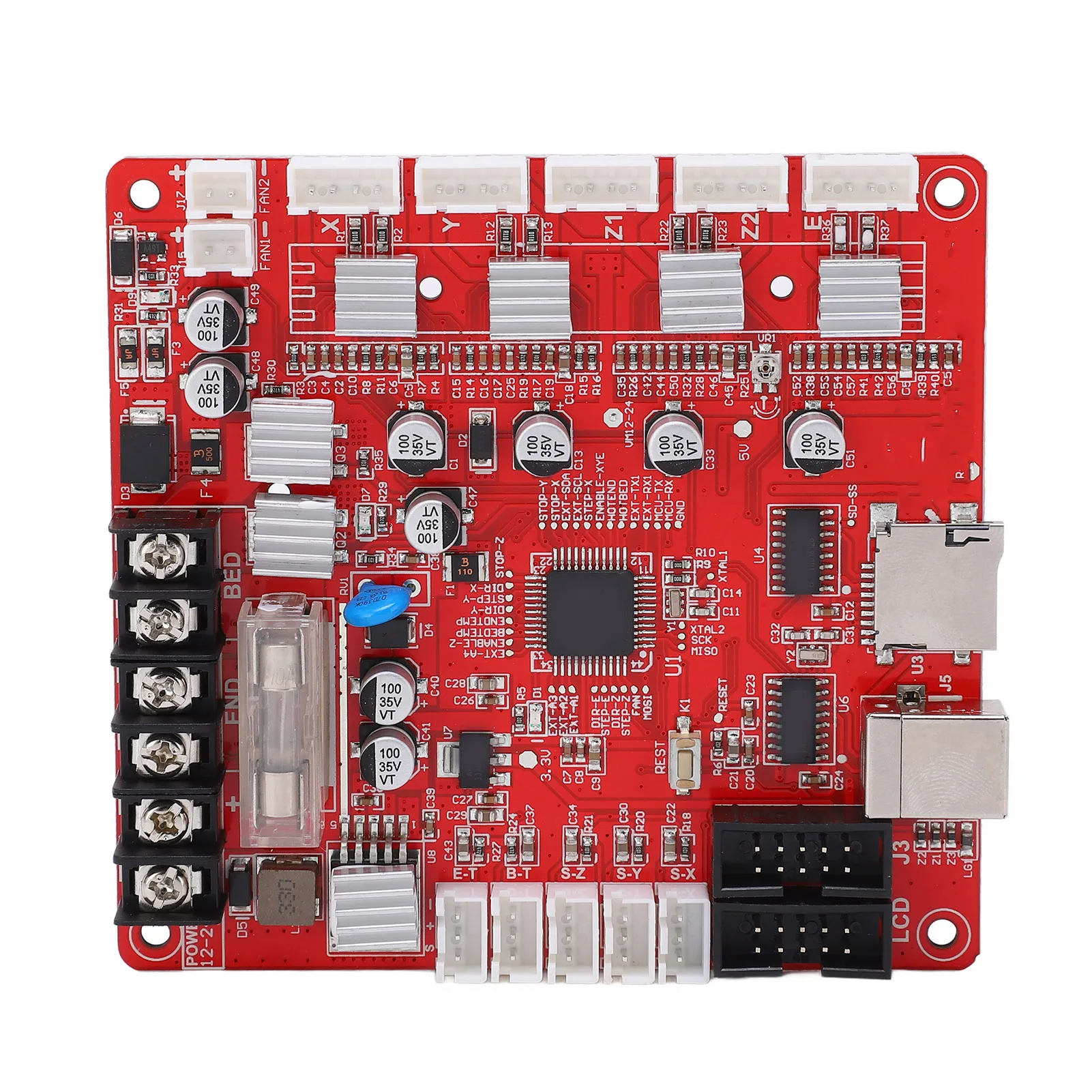 3D เมนบอร์ดเครื่องพิมพ์บอร์ดหลักโมดูล A4988 มอเตอร์อินเทอร์เฟซ USB 12 V-24 V สําหรับ Anet 3D เครื่องพิมพ์บอร์ดควบคุมหลัก