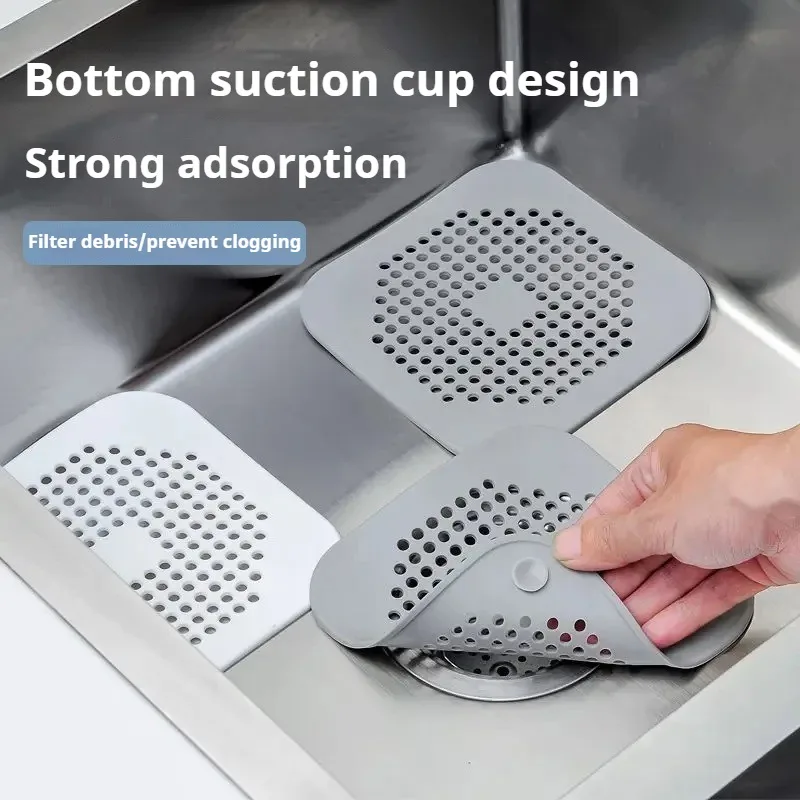 2-Pack Drain Hair Catcher, Sink Strainer for Bathroom Kitchen Bathtub Shower, Anti-Clogging Mesh Drain Cover, Home Essential