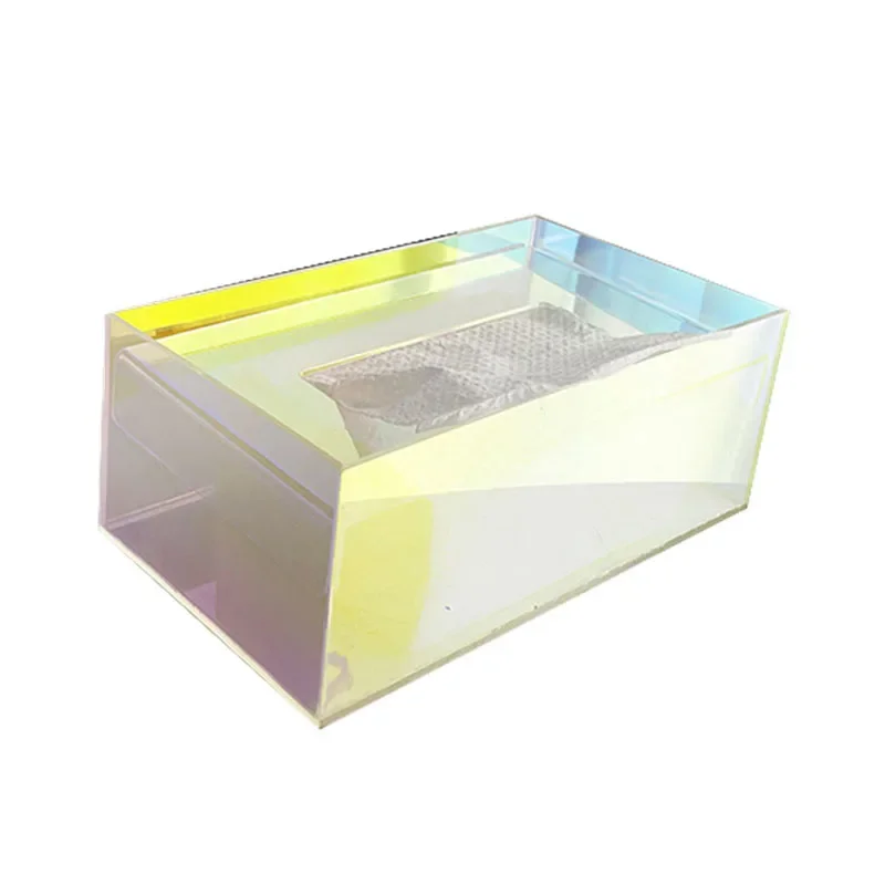 Acrylic Colorful Tissue Box Creative Nordic Luxury Facial Tissue Dispenser Box Desktop Napkin Holder Decoration