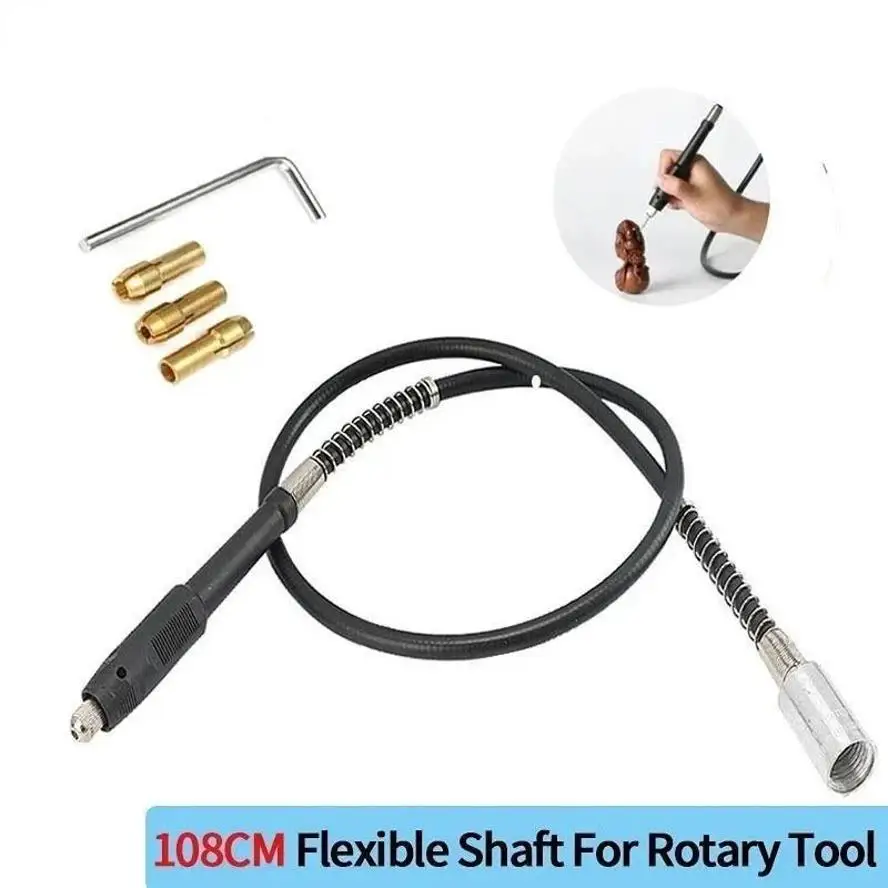 Universal Flexible Extension Shaft 1Set 108cm Electric Grinding Rotary Shaft Engraving Machine DIY Polishing Tool Accessories