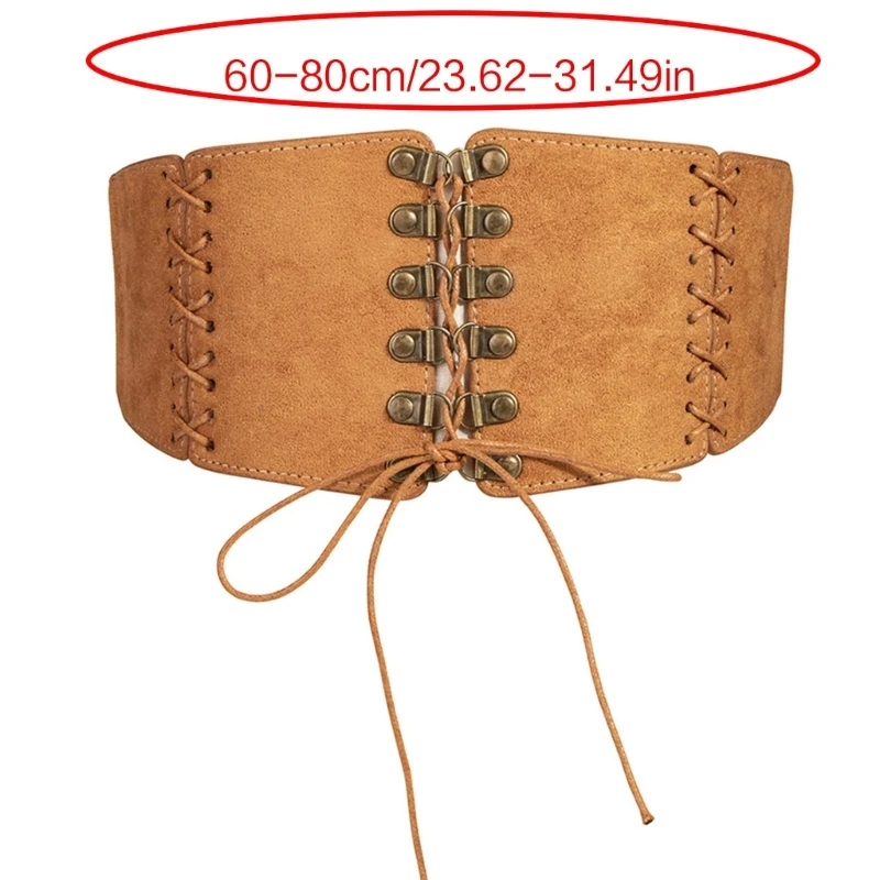 Vintage Lace-Up Tied Waspie Belt Women Corset Belt Teenager Girl Corset Shaping