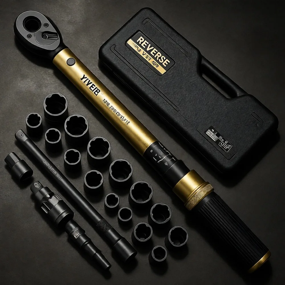 

Набор торцевых ключей с трещоткой 22 шт., 1/2 дюйма, 10-180 фунт-фут, для ремонта автомобилей