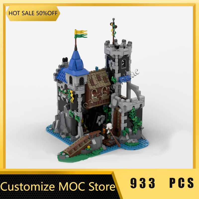 933-onderdelen Prachtige Fort Modulair Model Bouwstenen Sets Onderwijs DIY Montage Bricks Speelgoed Kinderen Populaire Kerstcadeaus