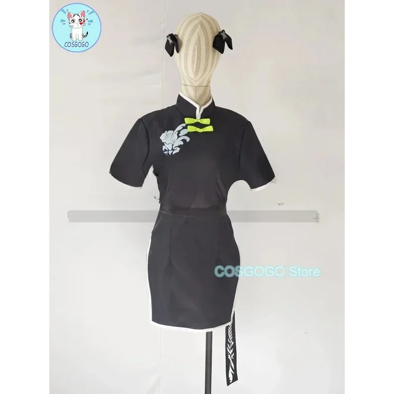 

2025 aaa [Customized] Game Blue Archive Shun Cosplay Costume Women Cheongsam Dress Suit Halloween Uniforms Anime Clothing