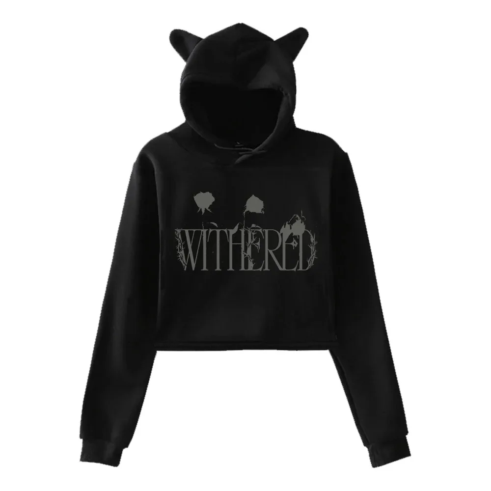 

D4vd Hoodie Vintage 90s Streetwear Fashion Hoodie Merch Hoodies Sweatshirts for Girls Cat Ear Crop