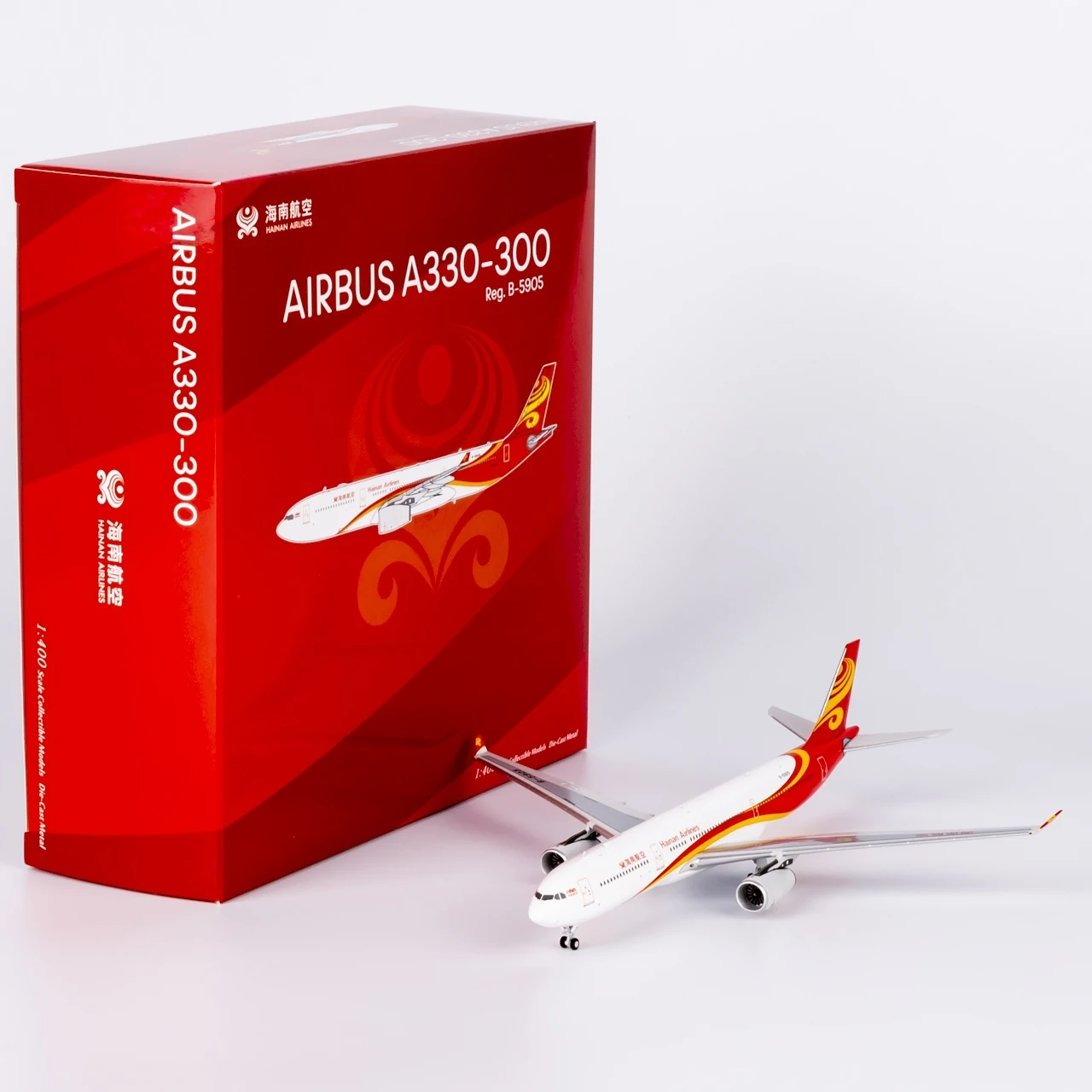 62071 Alloy Collectible Plane Gift NG Model 1:400 Hainan Airlines Airbus A330-300 Diecast Aircraft Jet Model B-5905 & Point Card