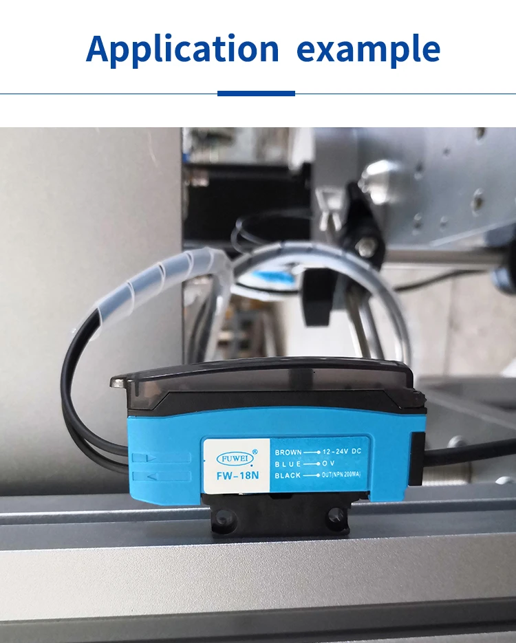 FW-18N Laser Encoder 12-24VDC Strahl Infrarot Sensor Fiber Optic Verstärker Faser Verstärker Inkjet Laser Kennzeichnung Maschine Reflektierende – Detail 4